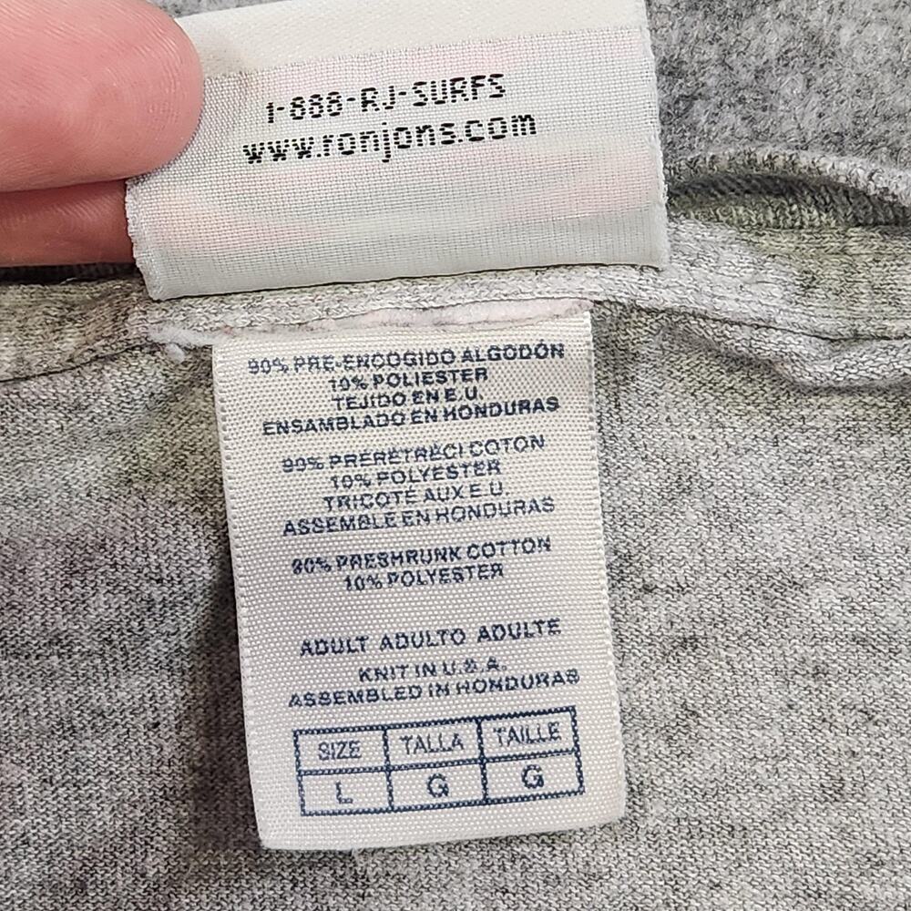 VTG Ron Jon Surf Shop Shirt Mens Large Gray Cocoa Beach FL Motorcycle Graphic - Picture 9 of 13